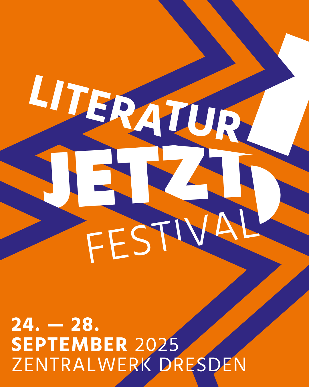 Flyer Literatur JETZT! Festival 2025