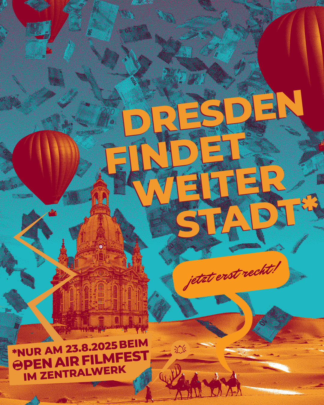 Flyer für das Kurzfilmfestival Dresden findet Weiterstadt 2025