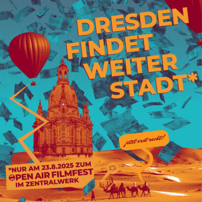 Flyer für das Kurzfilmfestival Dresden findet Weiterstadt 2025